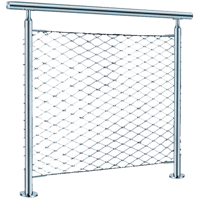 steel mesh Stainless handrail /free standing stainless steel handrail